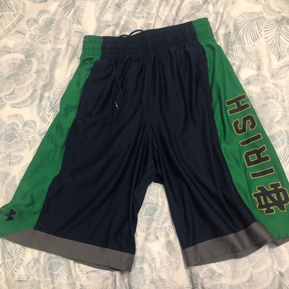 Notre Dame fighting Irish college b-ball shorts
